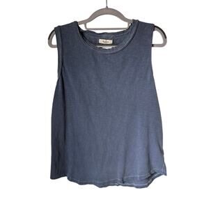 Madewell Washed Navy Tank Top - Medium